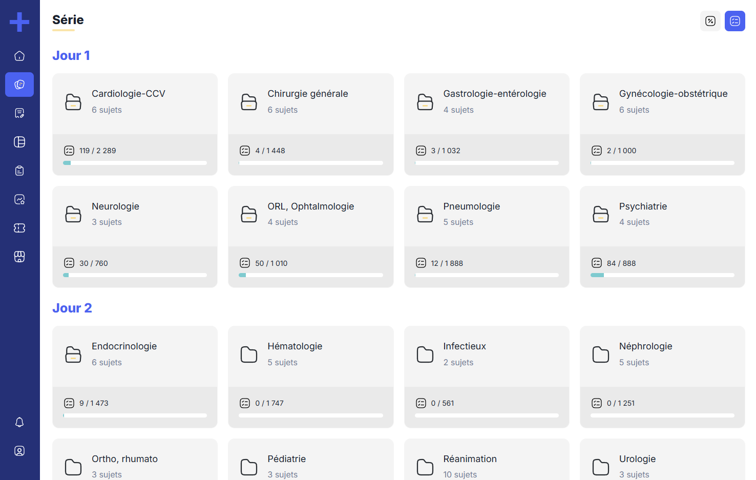 ECNplus+ banque de QCM